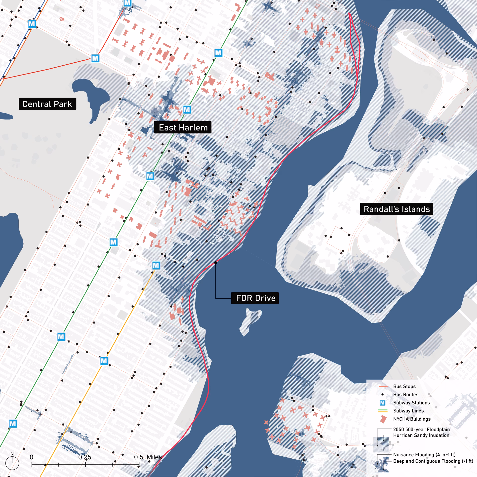 East Harlem Polder — overview map